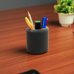 Minimal geometric desk organizer for home office or study desk