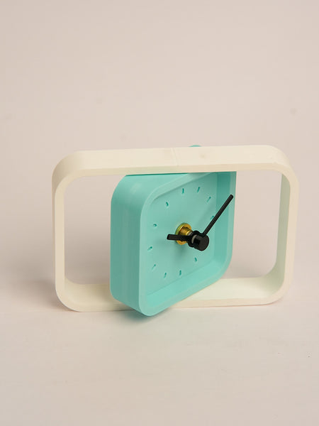 Modern minimalist rotating desk clock for workspace or home decor