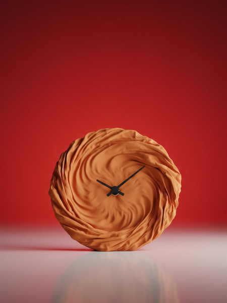 Twist Cloth Clock