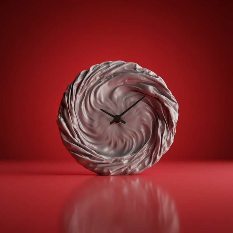Twist Cloth Clock