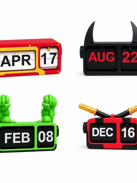 SuperHero Inspired Flip Calendars