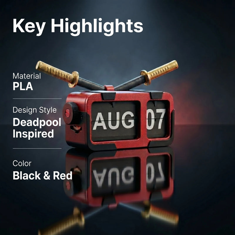 Flip Calendar DeadPool Inspired