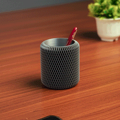 LayerStory Hexa Weave Desk Organizer with hexagonal mesh design