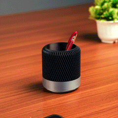 LayerStory Dual Mesh Desk Organizer – modern two-tone pen holder