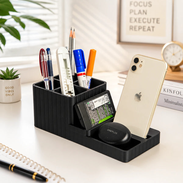 LuxeStation Desk Organizer with Phone Dock