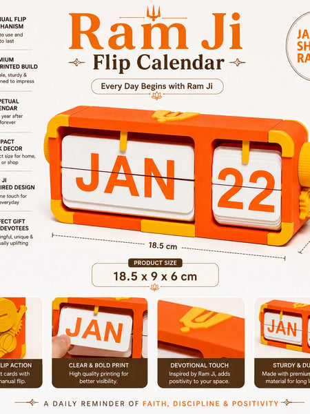 Shree Ram Flip Calendar