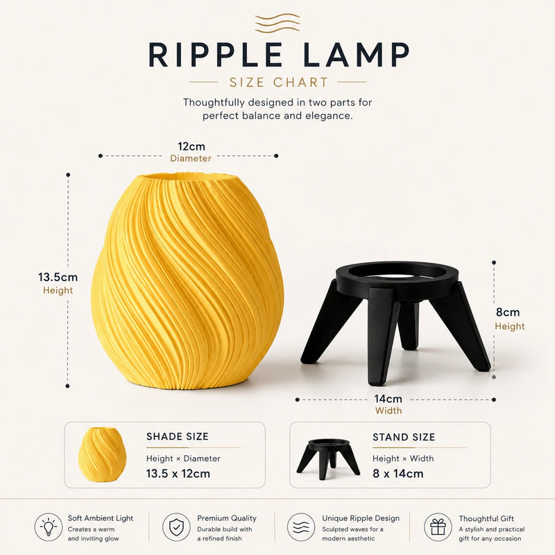 Ripple Lamp – Modern Designer Table Lamp