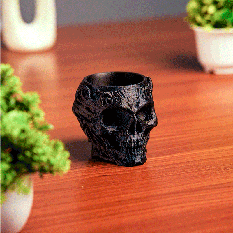 Skull pen holder and desk acessories