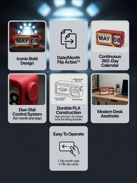 Flip Calendar Ironman Inspired