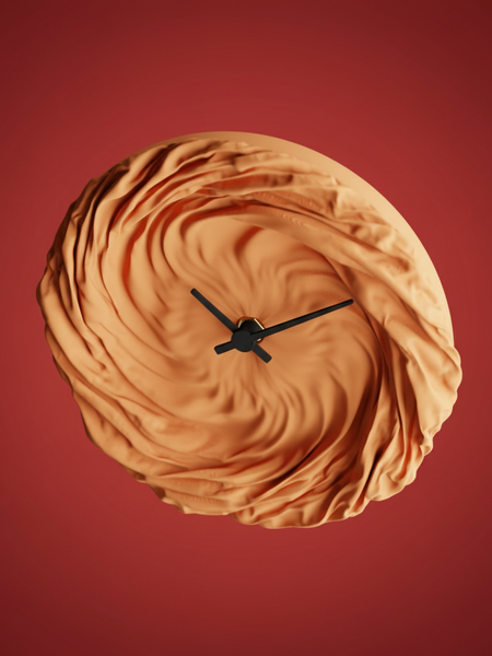 Twist Cloth Clock