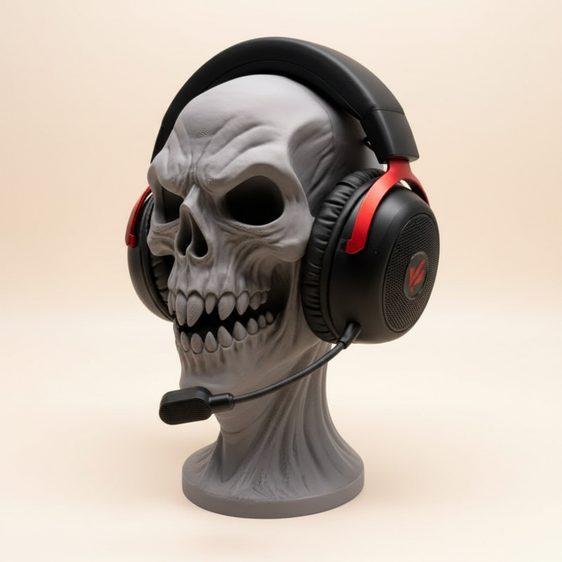 Scary Skull Headphone Holder