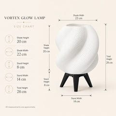 Vortex Glow Lamp – Modern Sculptural Table Lamp