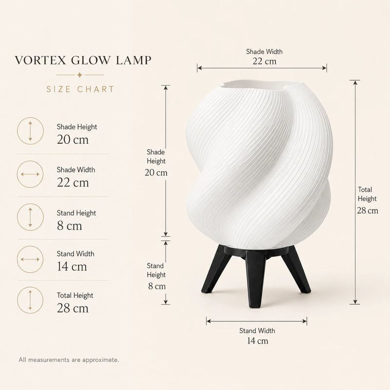 Vortex Glow Lamp – Modern Sculptural Table Lamp